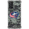 NHL Columbus Blue Jackets Camo Galaxy A72 5G Clear Case